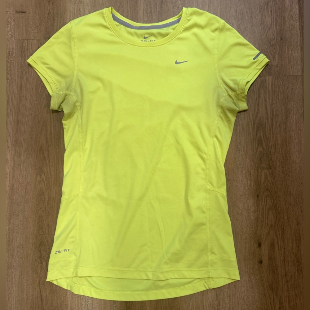 Nike Women's Yellow Dri-FIT Top